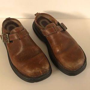 Born leather clogs.